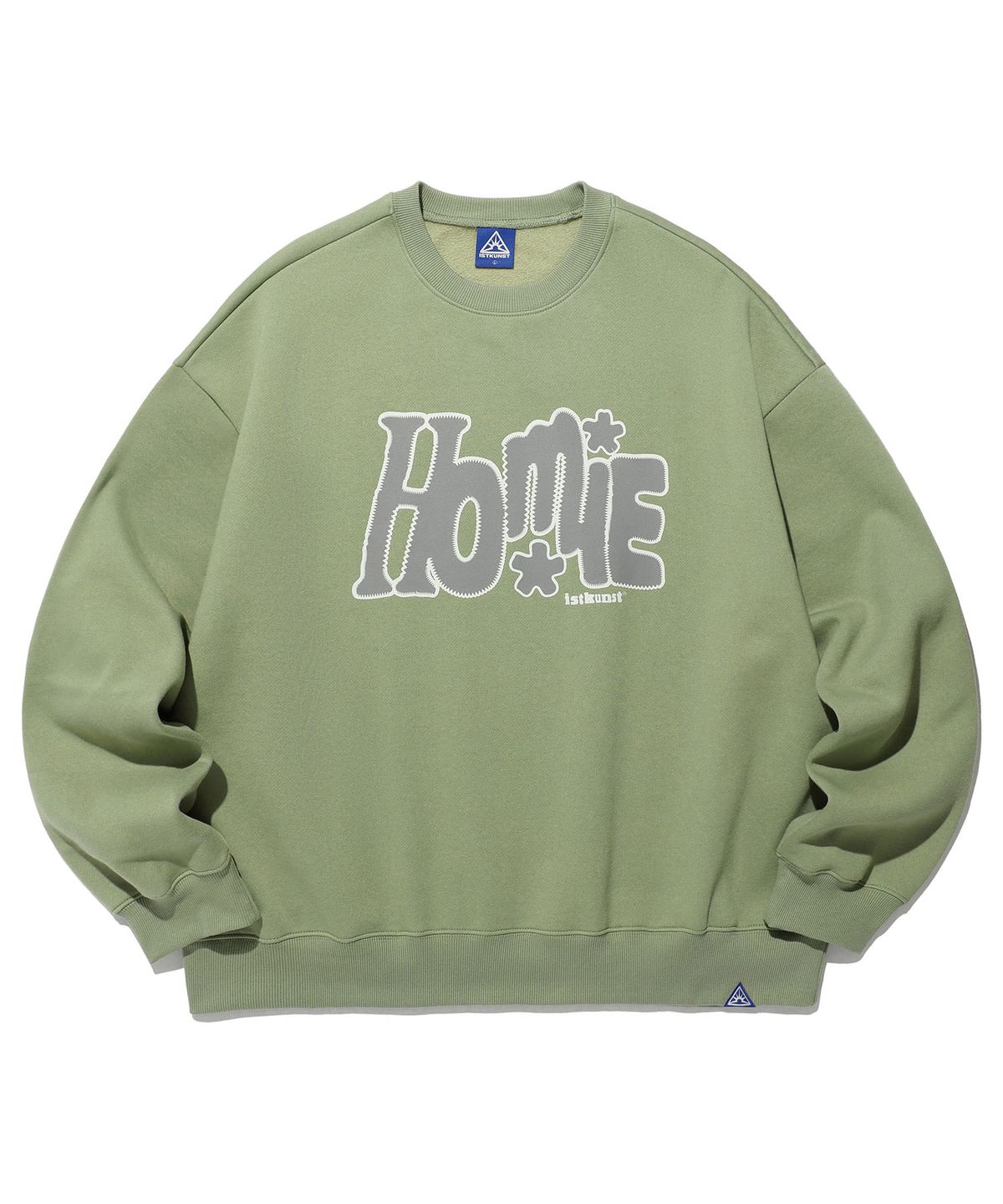 이스트쿤스트(ISTKUNST) ZIGZAG LINE HOMIE SWEATSHIRTS_OLIVE(IK2DFMM459A)
