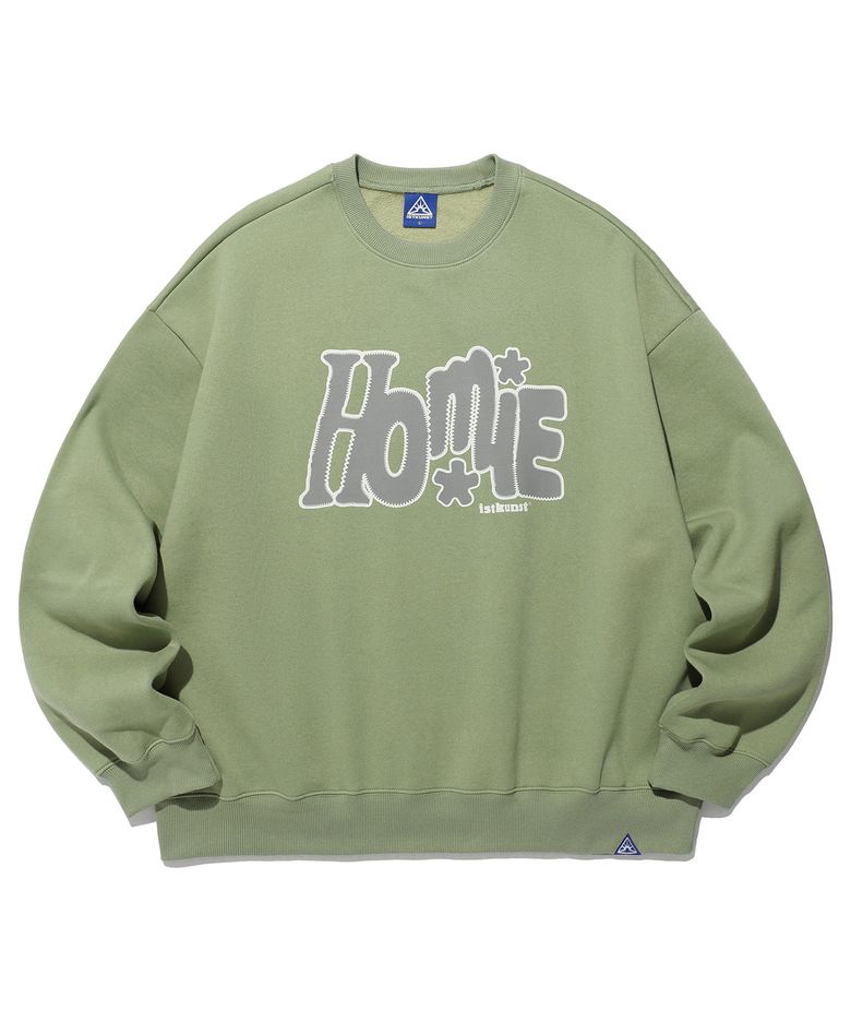 ZIGZAG LINE HOMIE SWEATSHIRTS_OLIVE(IK2DFMM459A)