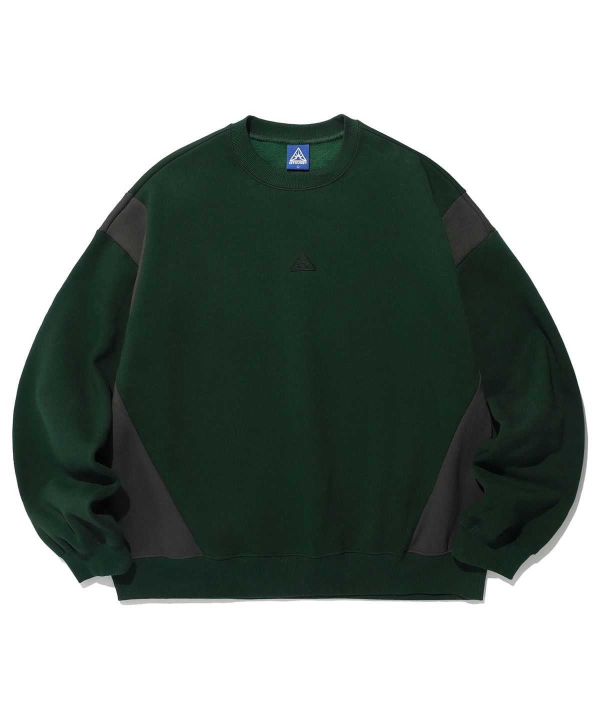 이스트쿤스트(ISTKUNST) SPORTY LINE SWEATSHIRTS_DEEP GREEN(IK2DFMM444A)