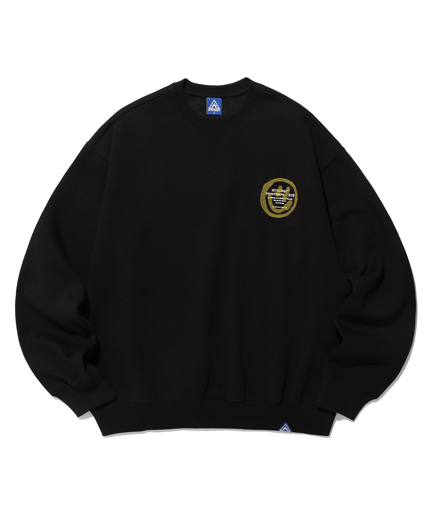さらに100円引き◆ISTKUNST◆IK TAG LOGO SWEATSHIRTS ik tag logo sweatshirts_brown - ISTKUNST