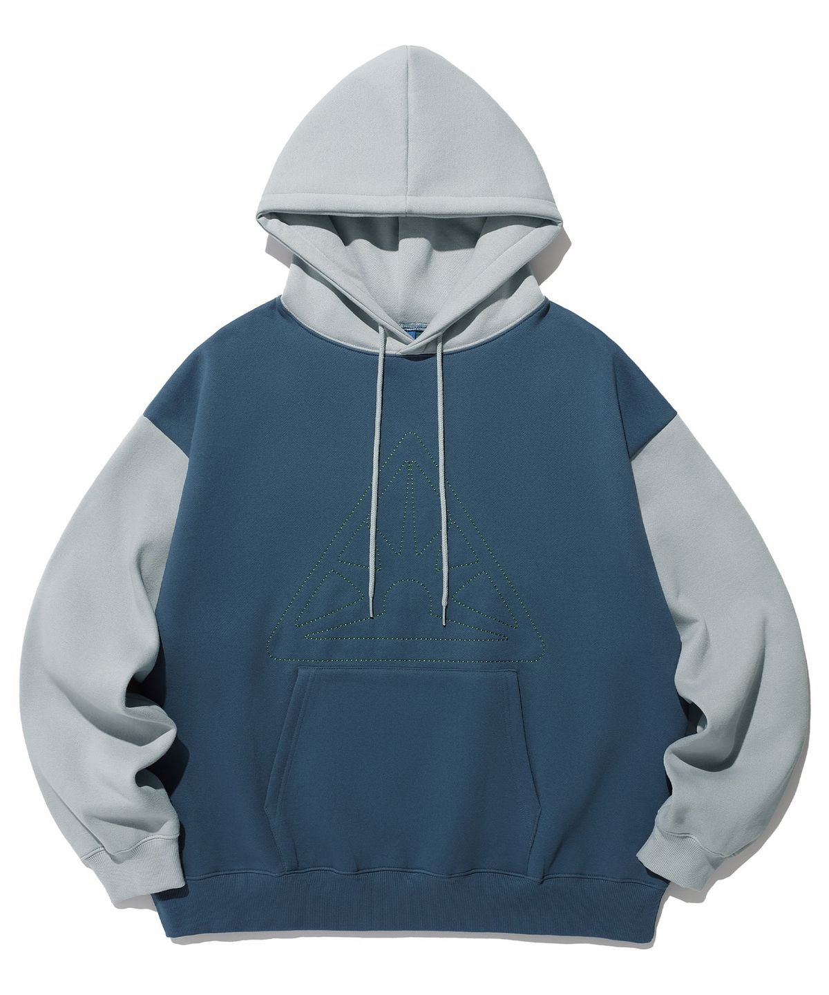 이스트쿤스트(ISTKUNST) SUNRISE STITCH LOGO HOODIE_DEEP BLUE(IK2DFMM406A)