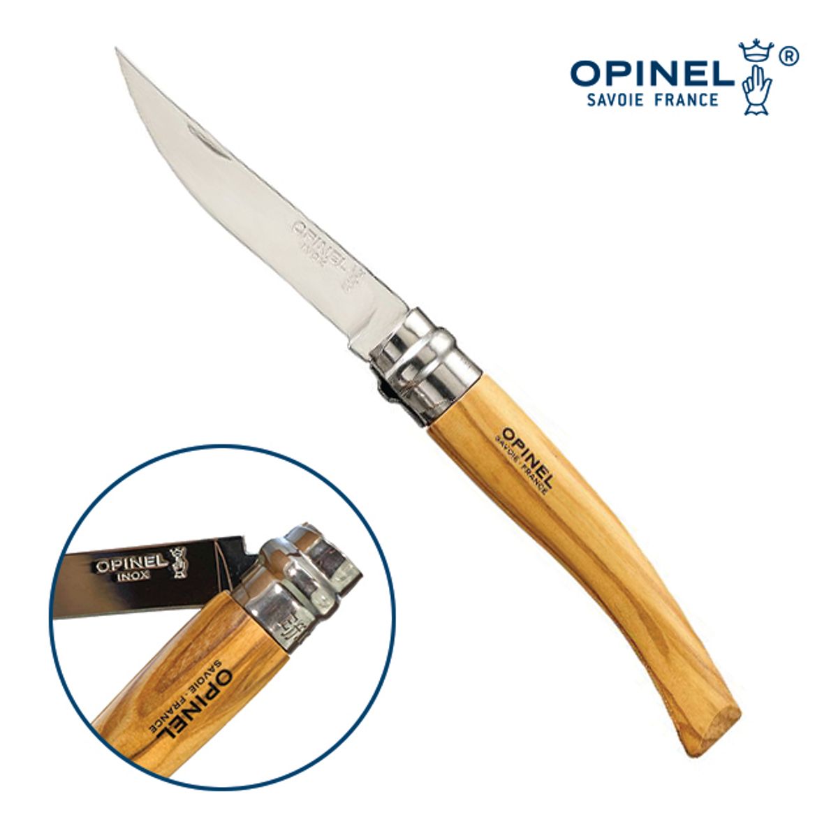 오피넬(OPINEL) 프랑스 캠핑 나이프 에필레  8번 올리브나무