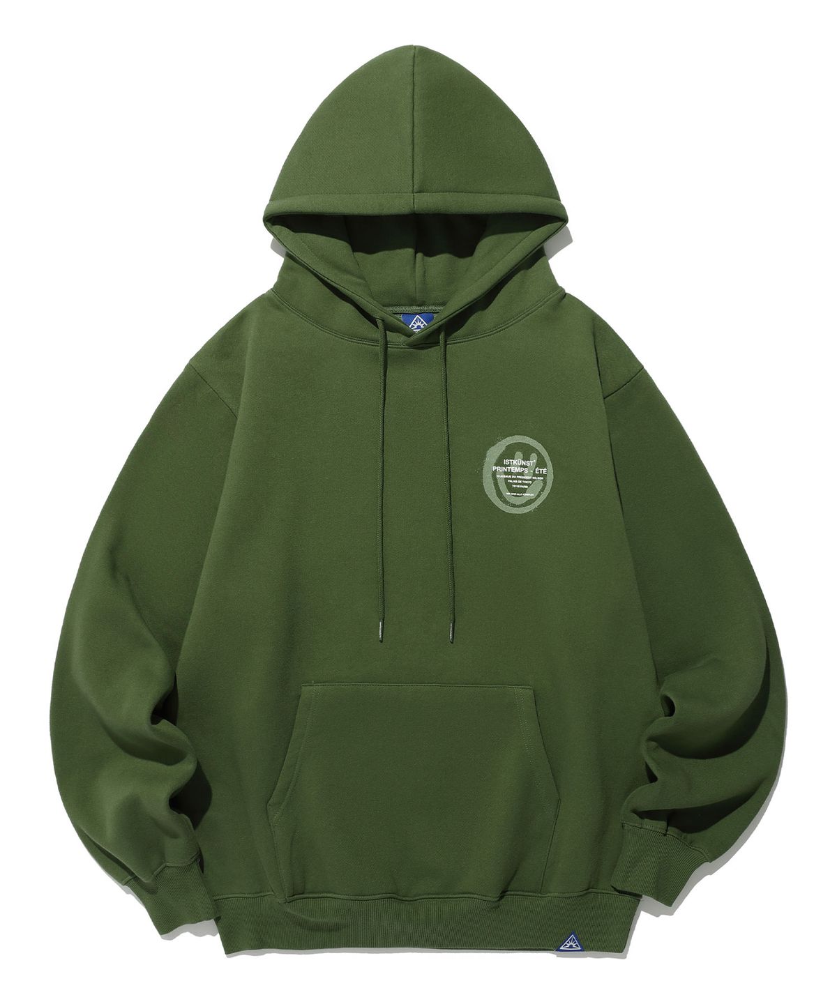 이스트쿤스트(ISTKUNST) LOGO&SMILEY HOODIE_KHAKI(IK2DFMM400A)