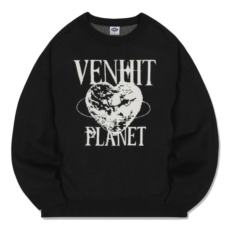BLACK PLANET 자카드 니트[BLACK]