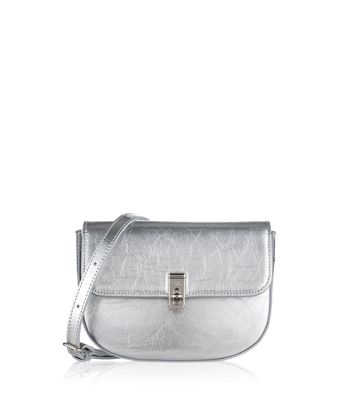 러브참(LOVECHARM) [사라 새들백_실버] Sara Saddle Bag_Silver