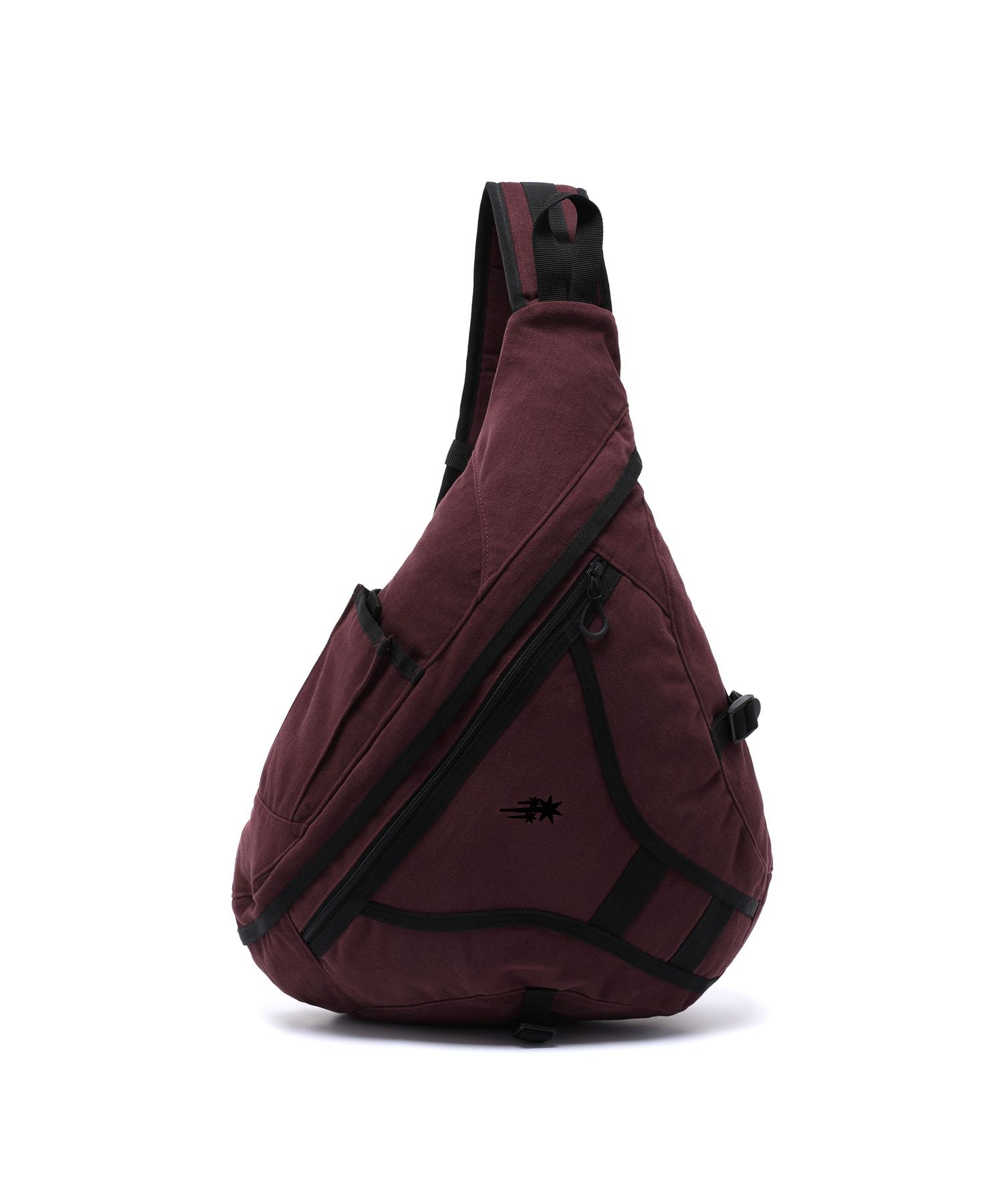 MUSINSA公式 | NICE GHOST CLUB NGC COTTON SLING BAG_BURGUNDY