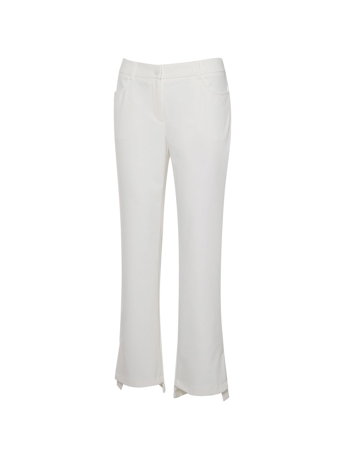 와이드앵글(WIDEANGLE) CO 이중직 절개 부츠컷 팬츠 L_Off White