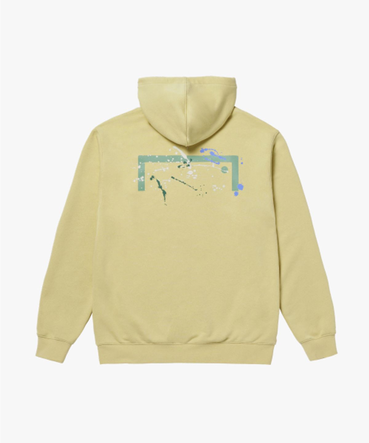골스튜디오(GOALSTUDIO) ESSENTIAL BIG LOGO PAINTED HOODIE-LIGHT YELLOW