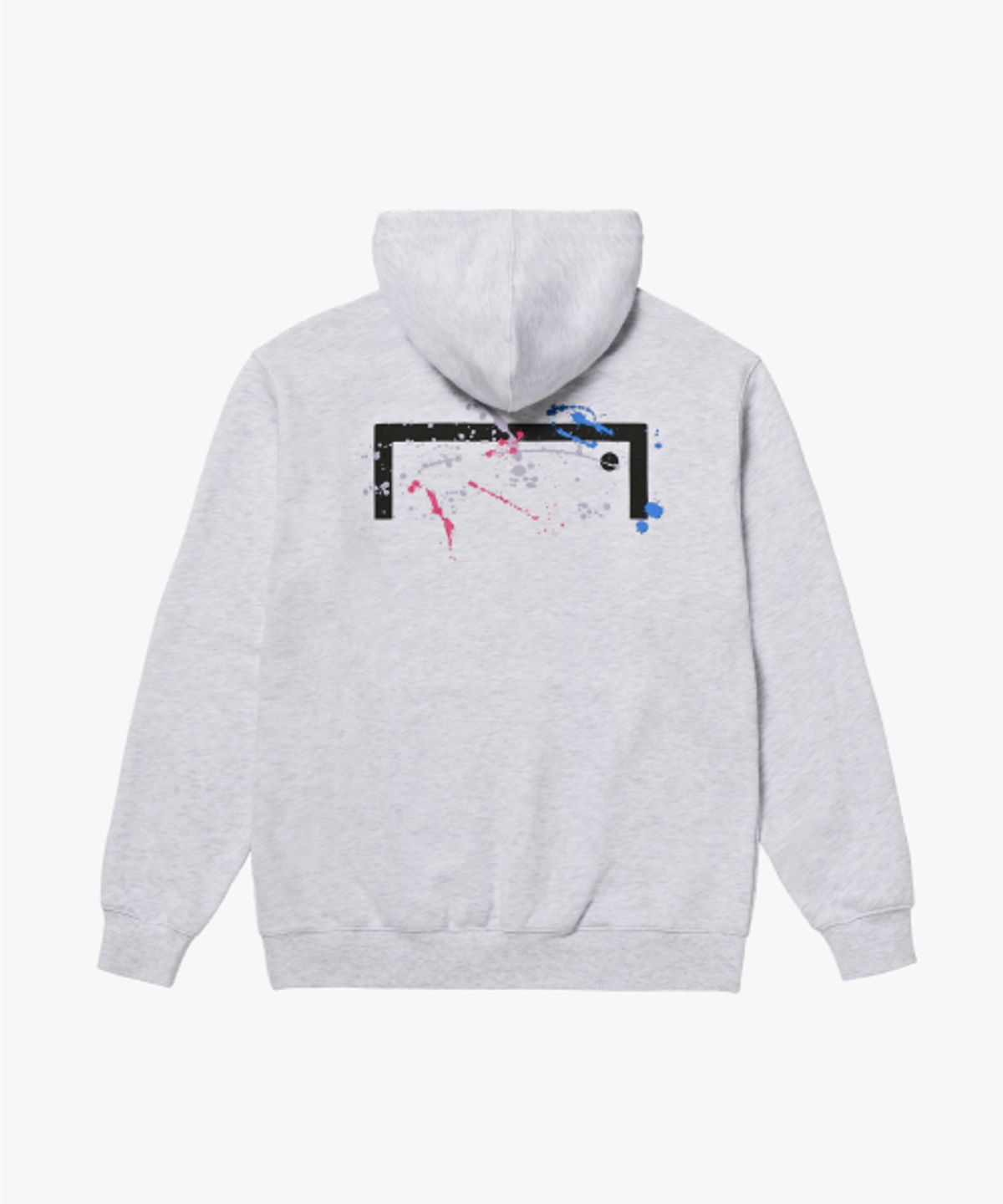골스튜디오(GOALSTUDIO) ESSENTIAL BIG LOGO PAINTED HOODIE-MELANGE GREY