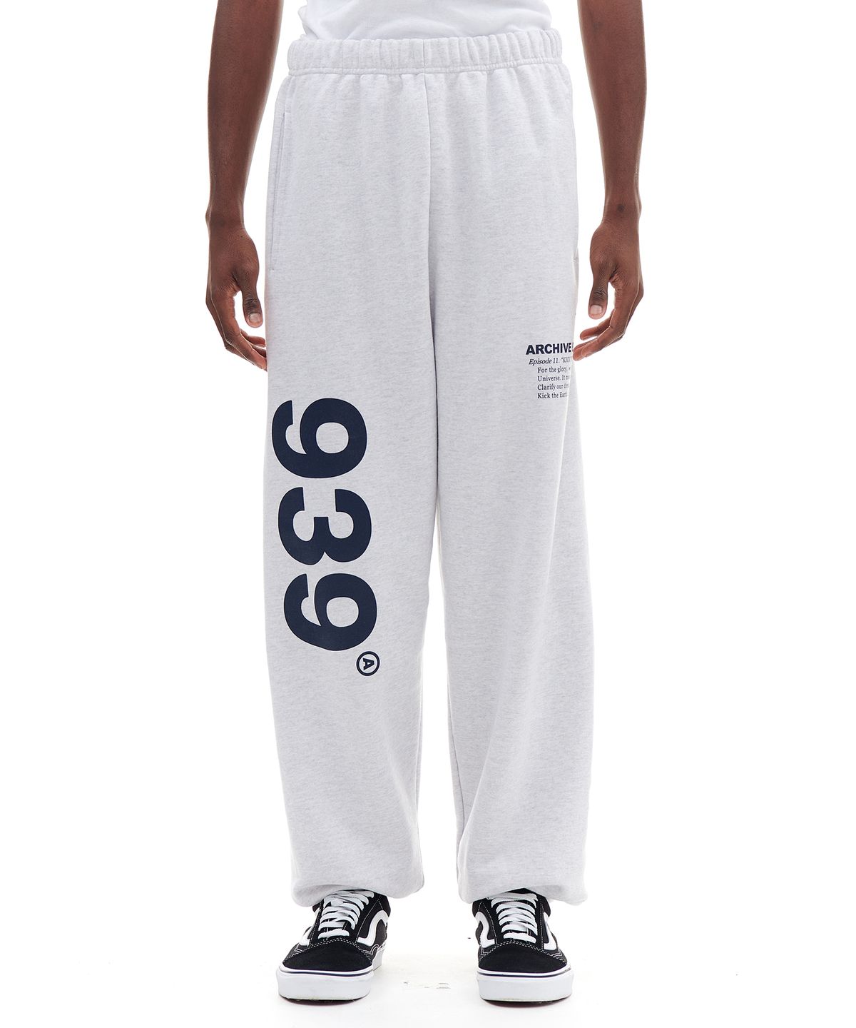 아카이브 볼드(ARCHIVE BOLD) 939 LOGO SWEAT PANTS (LIGHT GRAY)