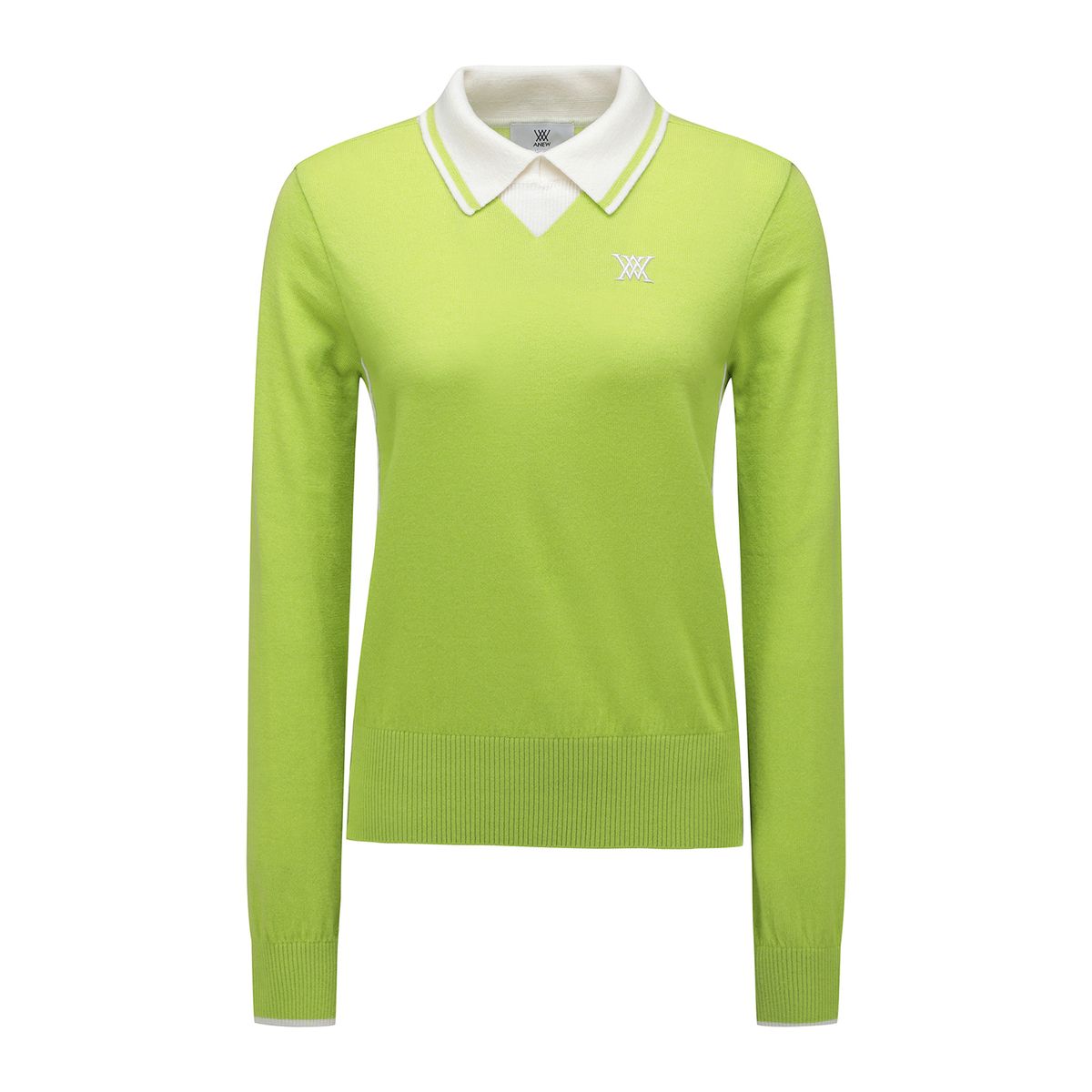 어뉴골프(ANEW GOLF) WOMEN COLLARED PSWEATER_LN