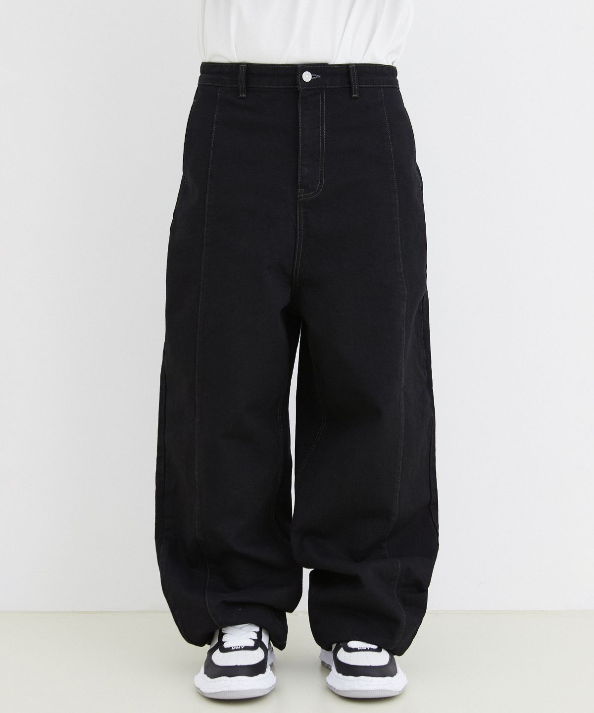 이에이(IEY) MAXI FILO DENIM PANTS Black