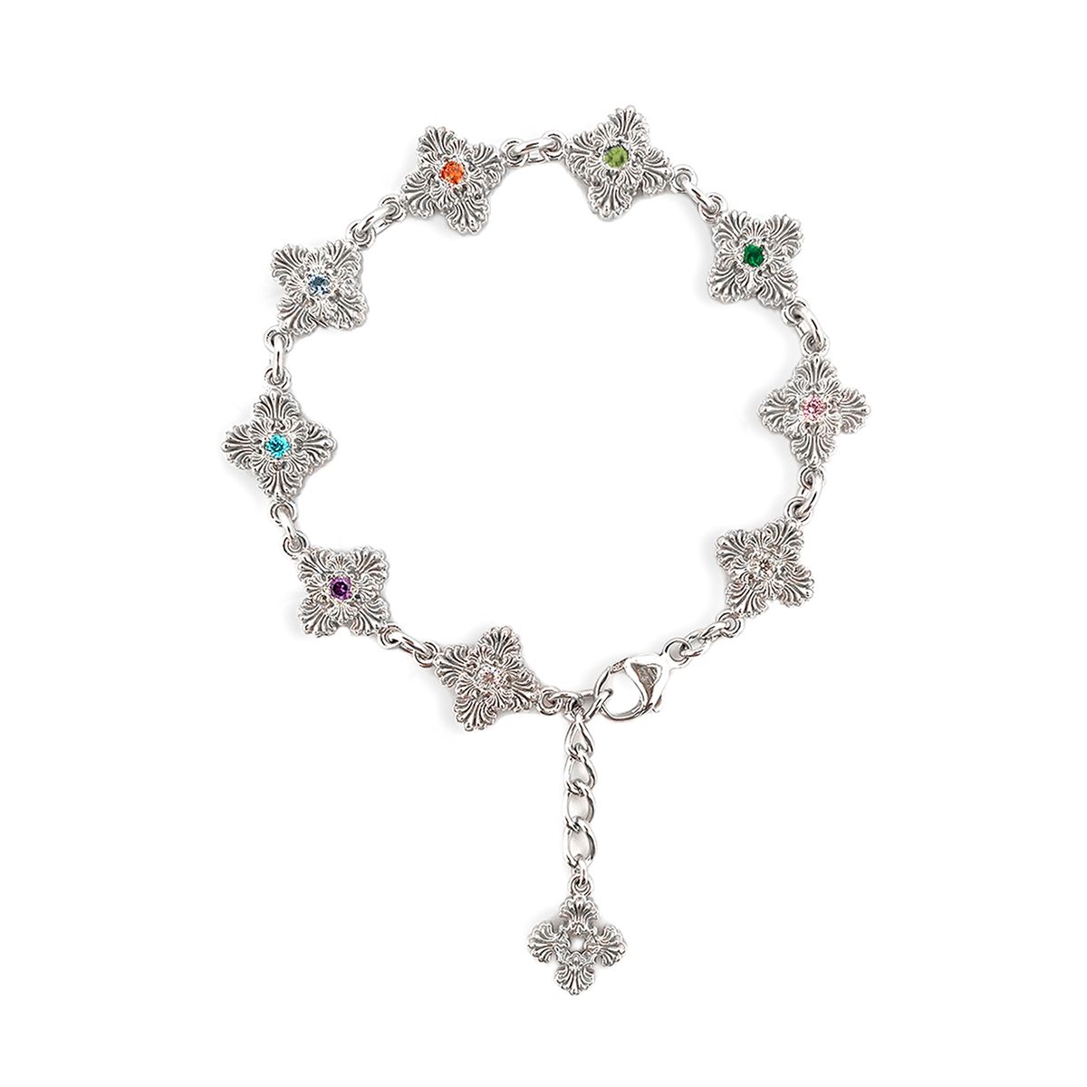 스쿠도(SCUDO) blossom shell multi stone bracelet [bold]