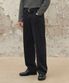 와이드 데님 팬츠 [블랙]