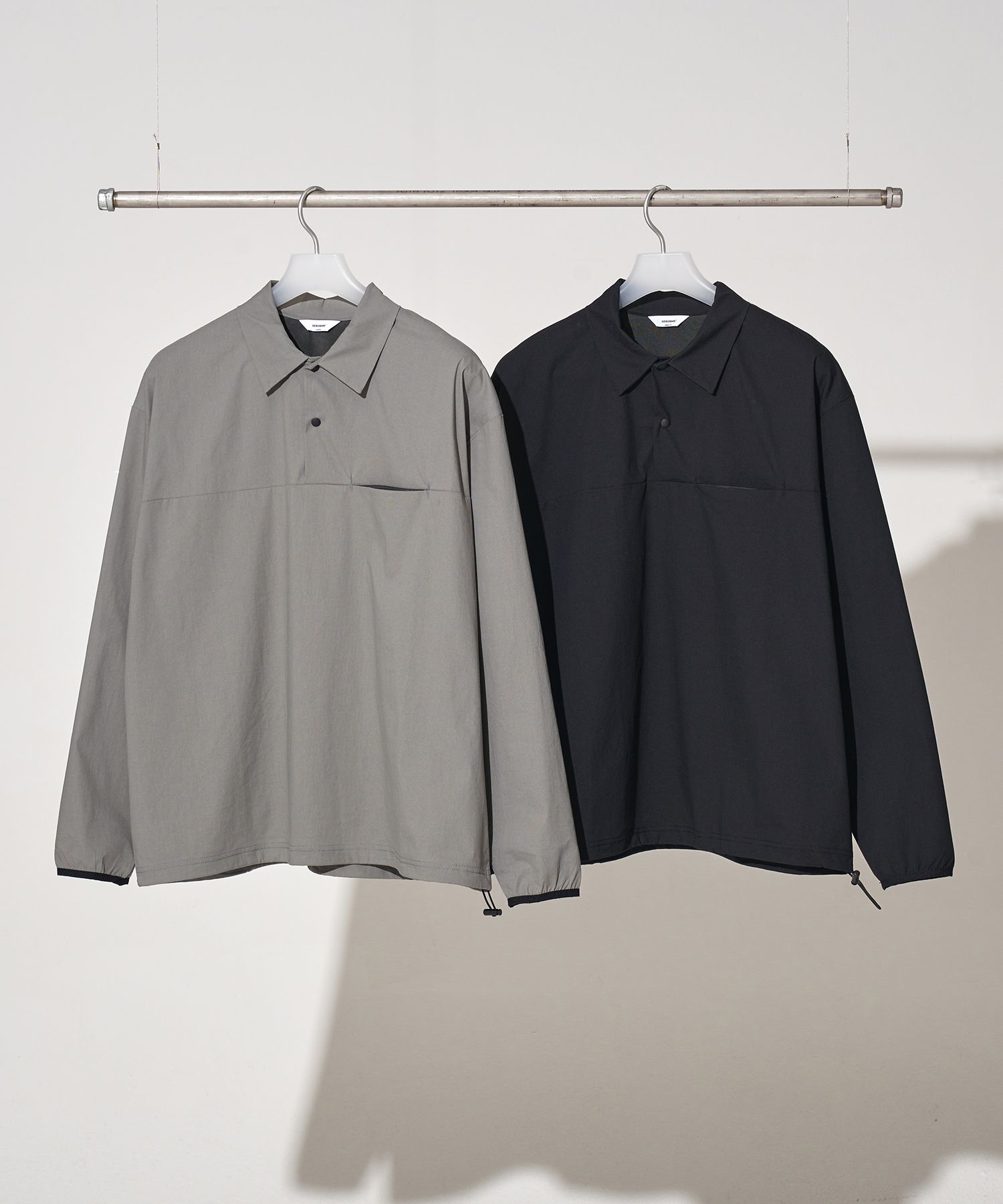 MUSINSA | XERO Collar String Long Sleeve Shirts [2 Colors]