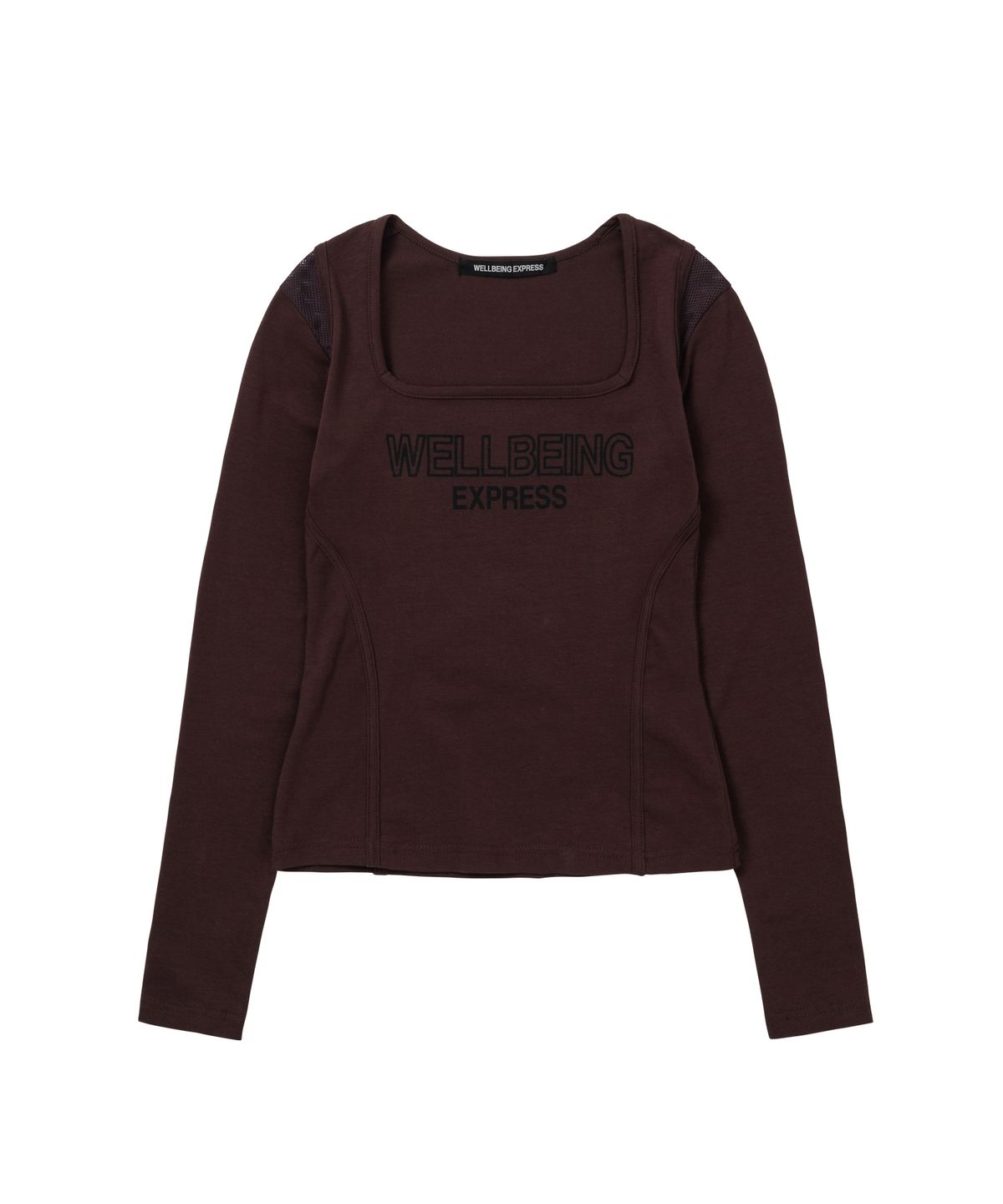 웰빙익스프레스(WELLBEING EXPRESS) Mesh Point Top Brown