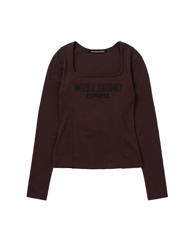 Mesh Point Top Brown