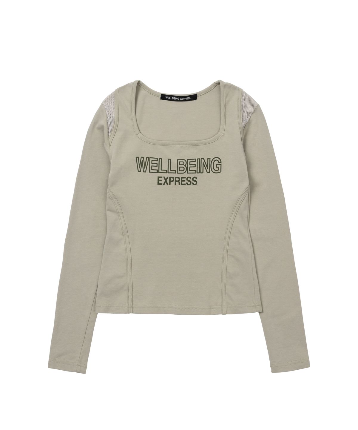 웰빙익스프레스(WELLBEING EXPRESS) Mesh Point Top Light Khaki
