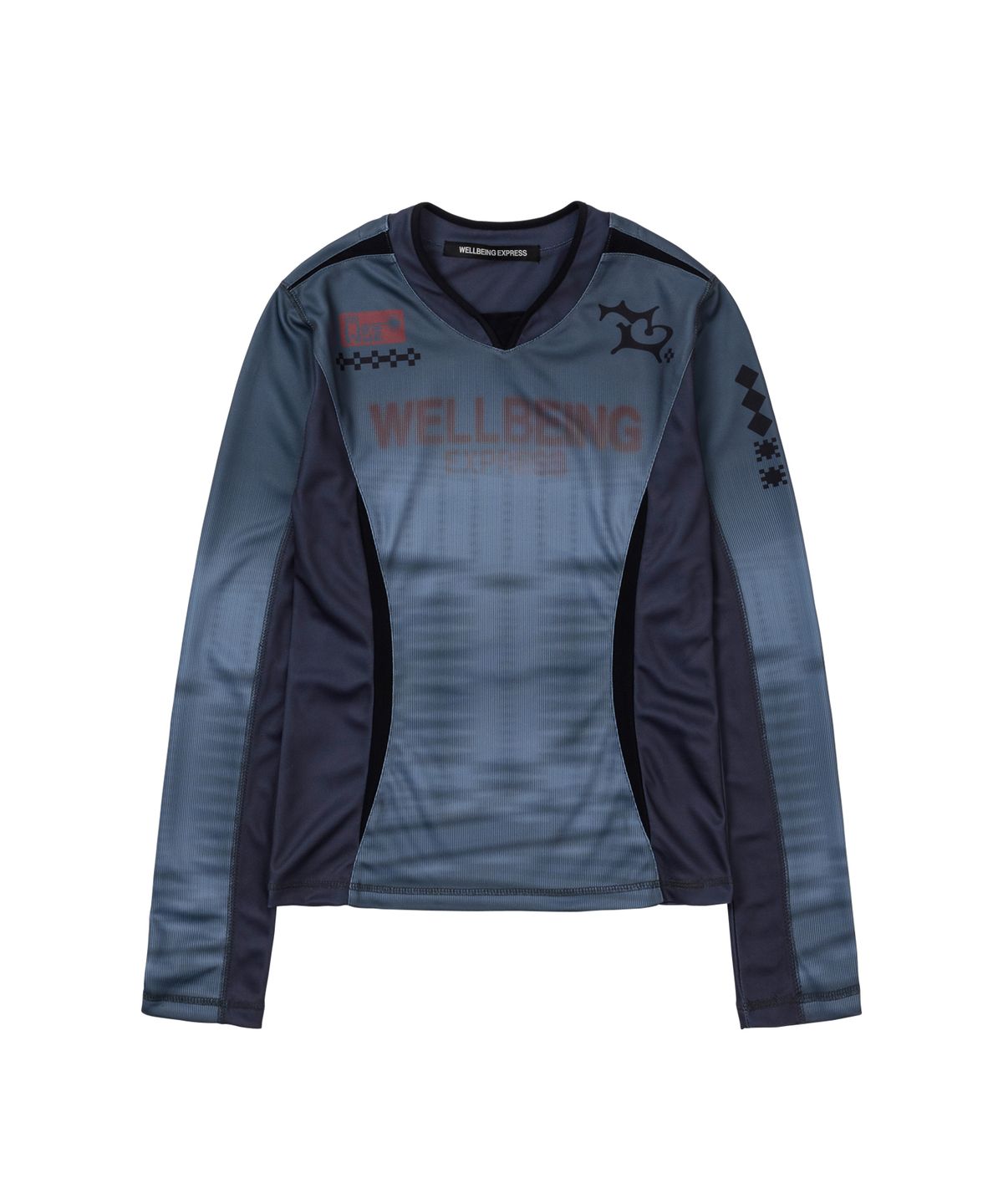웰빙익스프레스(WELLBEING EXPRESS) Sports Jersey Top Grey