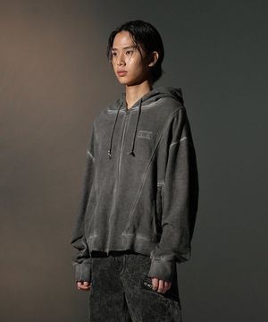 LUNAR ZIP HOODIE [CHARCOAL]