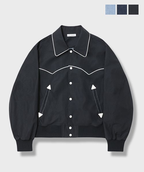 ◆MIM the wardrobe◆ Western lining blouson black MUSINSA | MIMTHEWARDROBE Western lining blouson_black