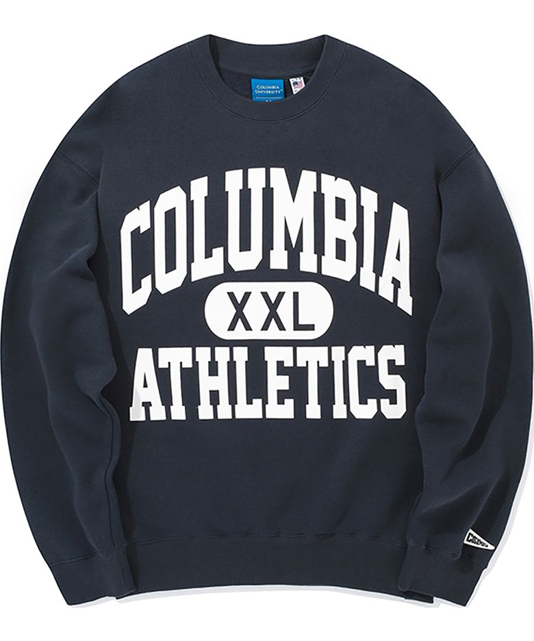 XXL OVERSIZE LOGO FLEECE SWEATSHIRTS 크라운네이비