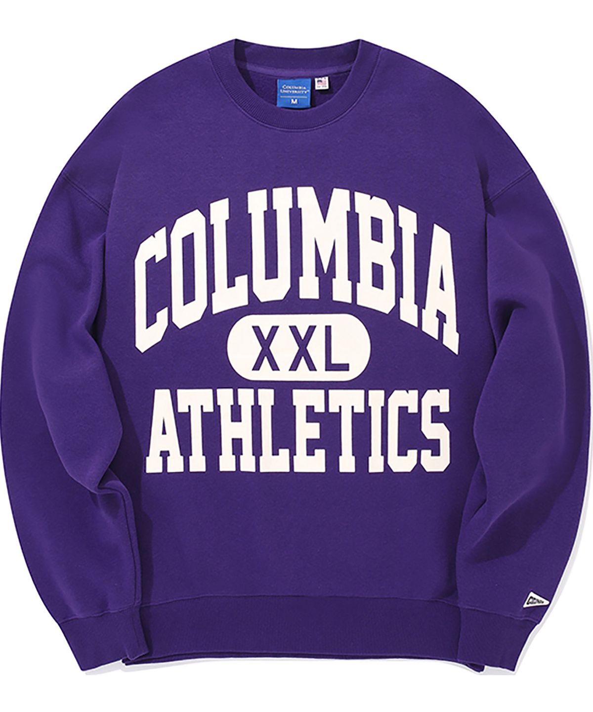 컬럼비아 유니버시티(COLUMBIA UNIVERSITY) XXL OVERSIZE LOGO FLEECE SWEATSHIRTS 빈티지퍼플
