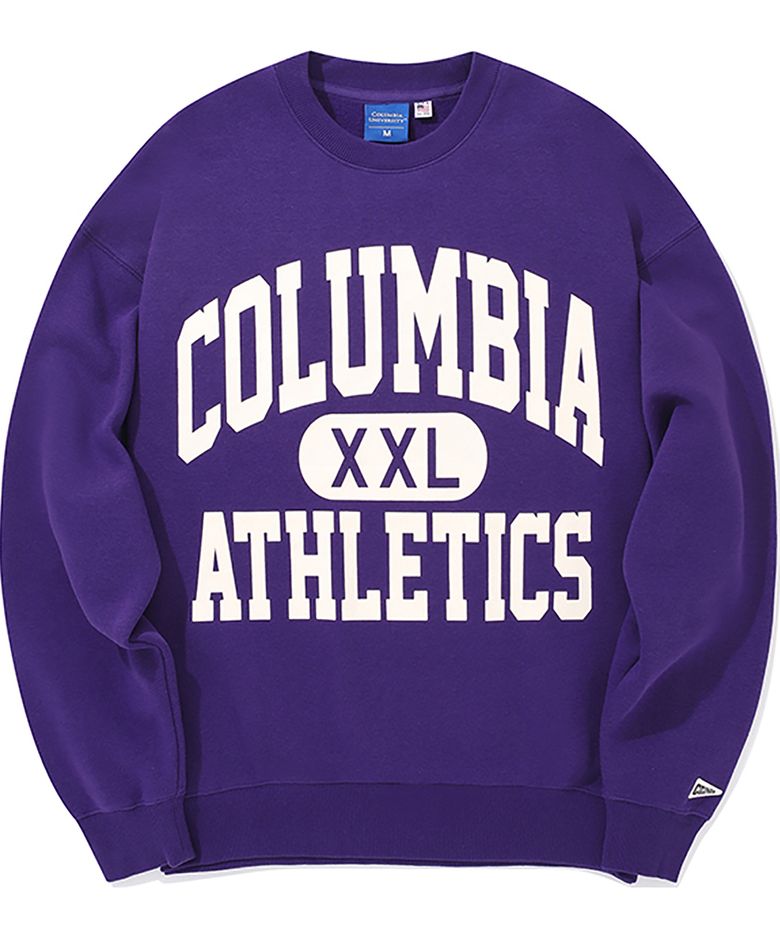 XXL OVERSIZE LOGO FLEECE SWEATSHIRTS 빈티지퍼플