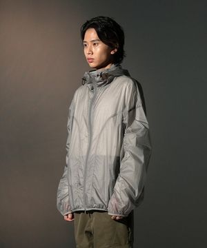 ESSENTIAL GEOMETRY WINDBREAKER [GREY]