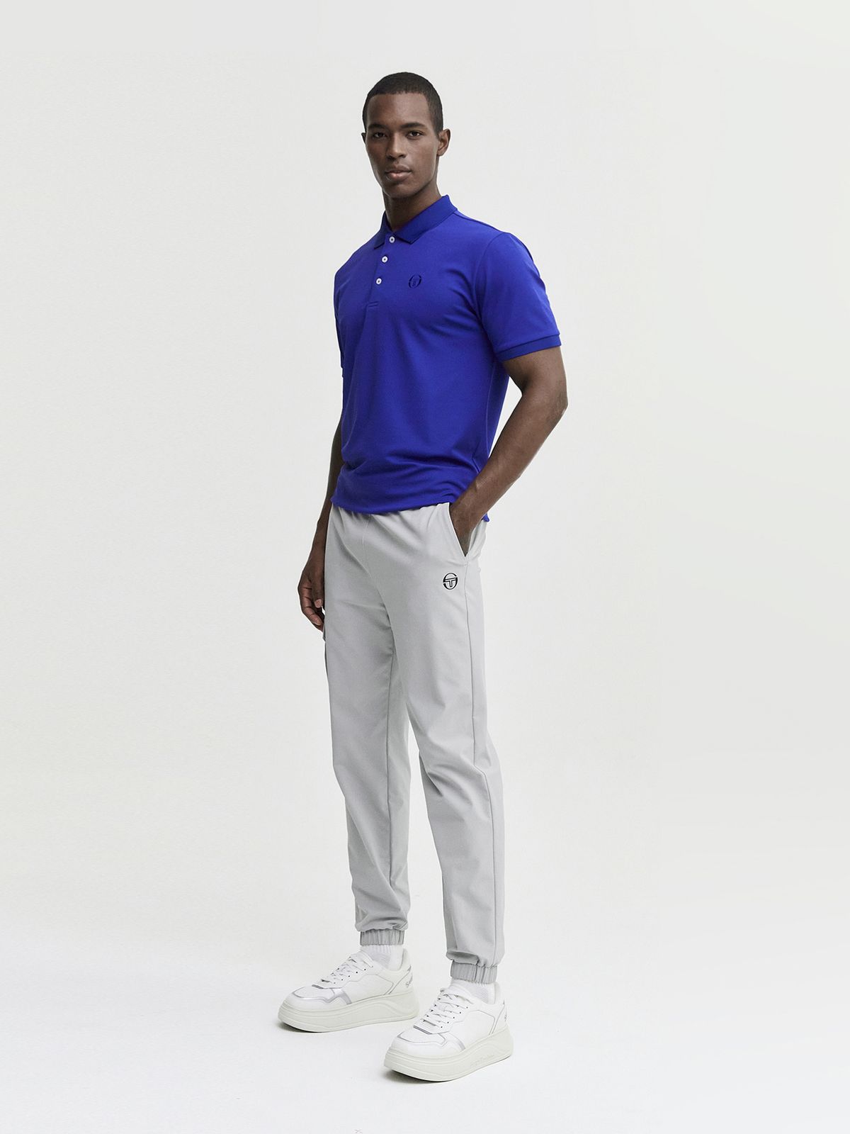 세르지오 타키니(SERGIO TACCHINI) M 고트 우븐 카고 조거 팬츠 (Grey)