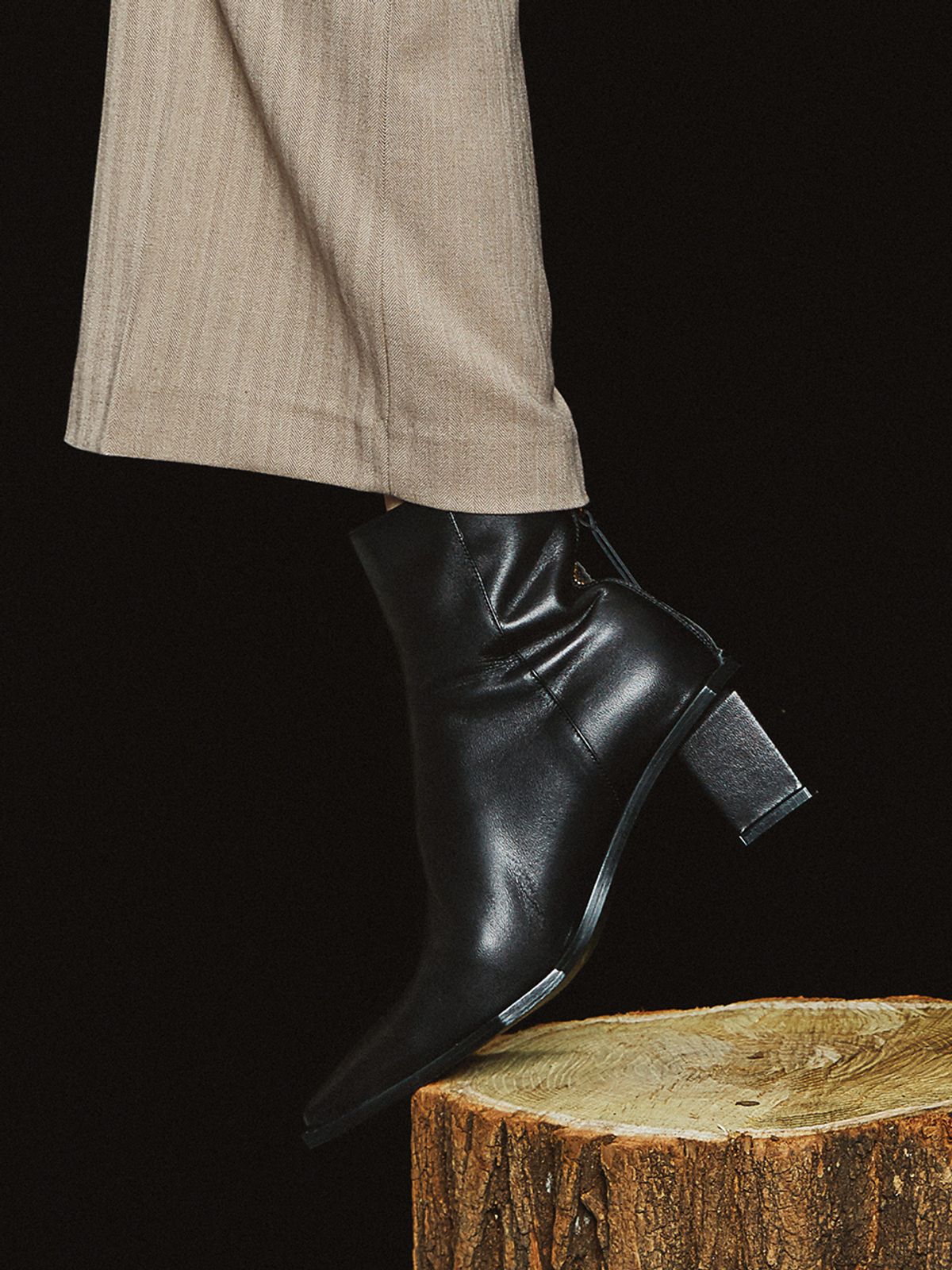 꼼므지(COMMEGEE) [BLACK LABEL] Basic Boots / CG1031BK