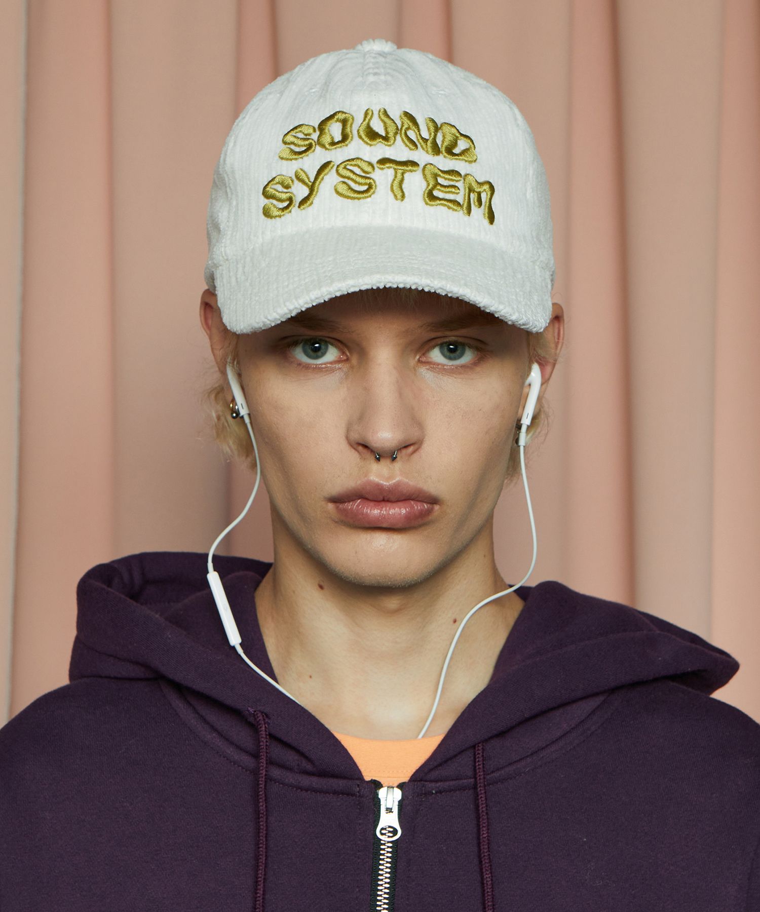 MUSINSA UNALLOYED Sound Corduroy Ball Cap Ivory