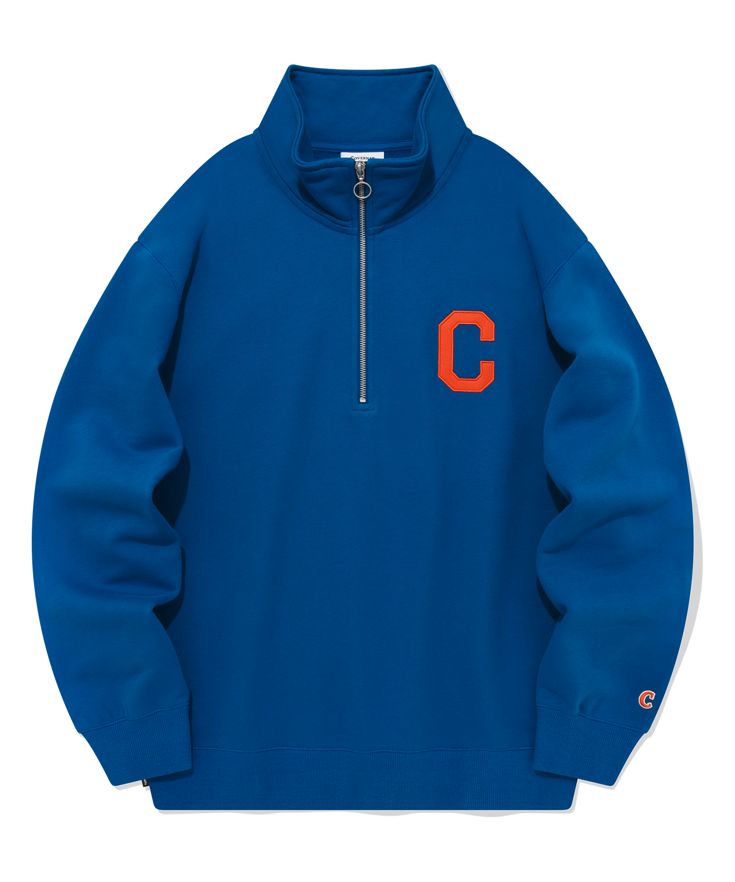 スウェット・トレーナー COVERNAT C Logo Half Zip-Up Sweatshirt Blue MUSINSA | COVERNAT C Logo Half Zip-up Sweatshirt Blue