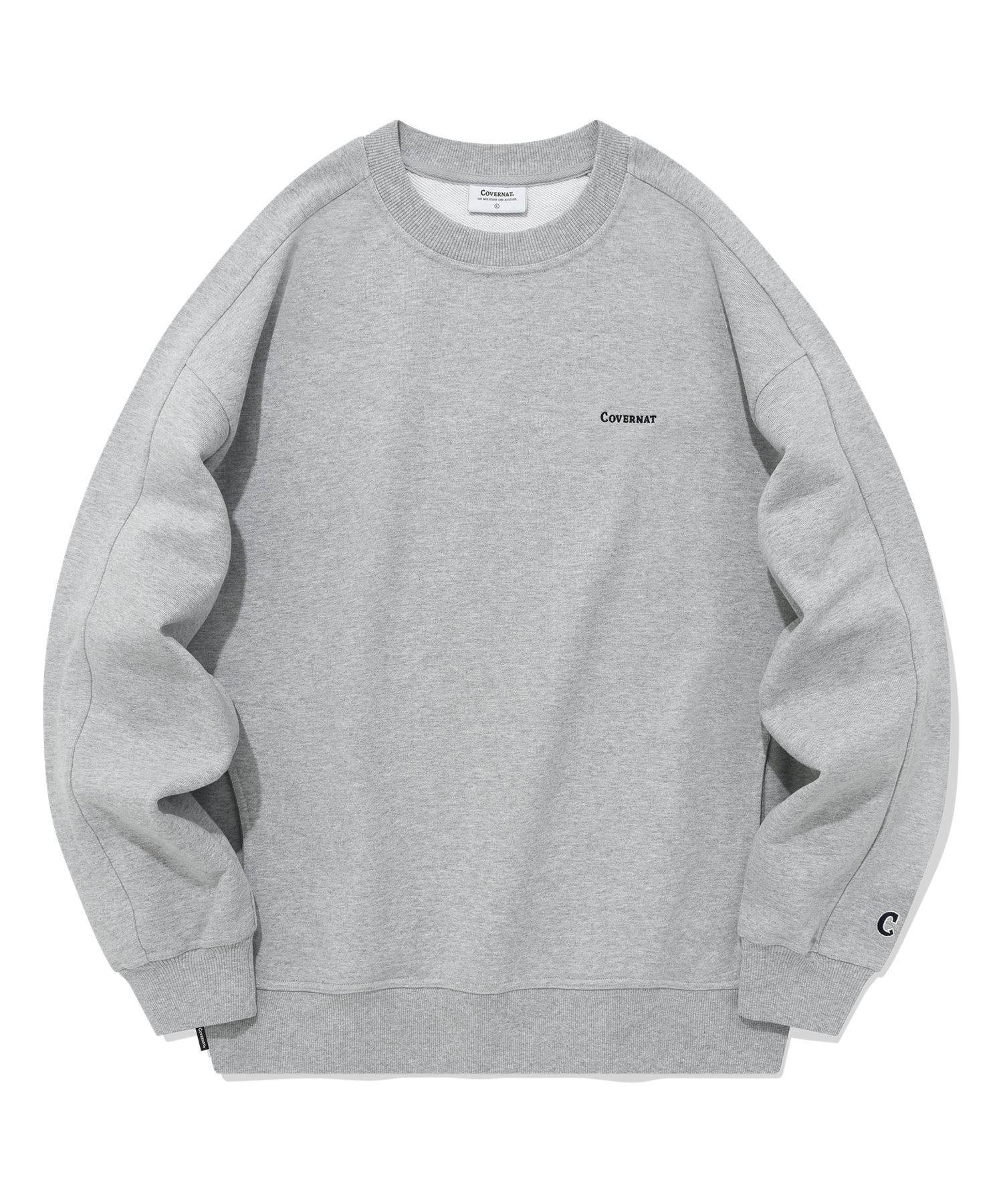スウェット・トレーナー COVERNAT Heavyweight Overfit Man to Man Melange Gray MUSINSA | COVERNAT Heavyweight Overfit Sweatshirt Melange Gray