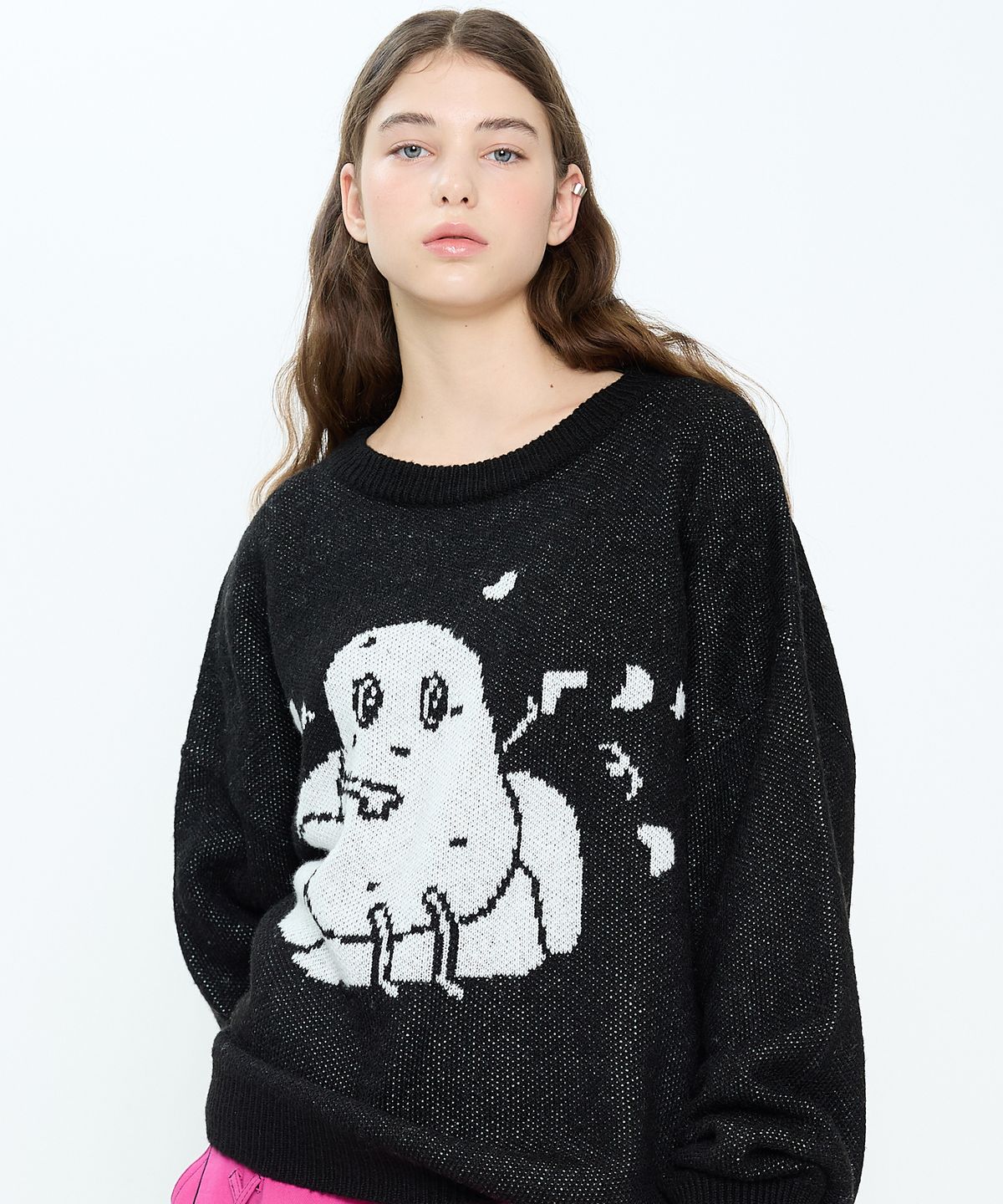 러브이즈트루(LUVISTRUE) CH COUCH KNIT(BLACK)