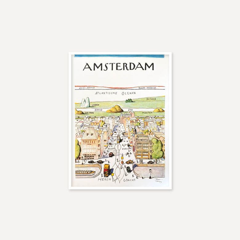 사울 스타인버그 Amsterdam (액자 포함)