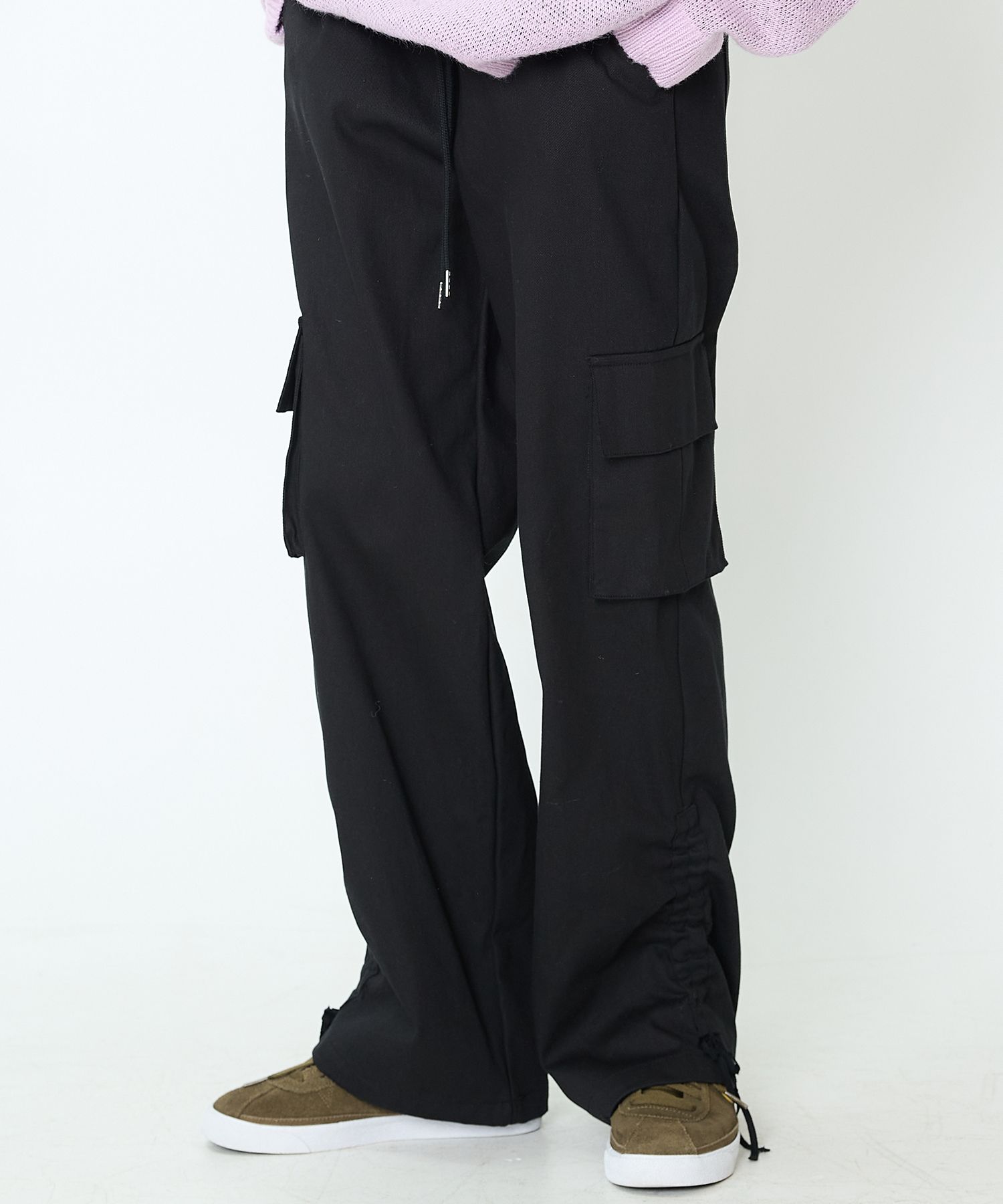 [LUV IS TRUE]★CH STRING CARGO PANTS MUSINSA | LUV IS TRUE CH STRING CARGO PANTS(BLACK)