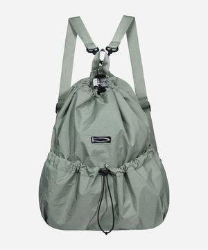 드로우 스트링 슬링 백_세이지 그린