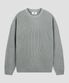 크루넥 리브 오버핏 하찌 니트 [그레이]