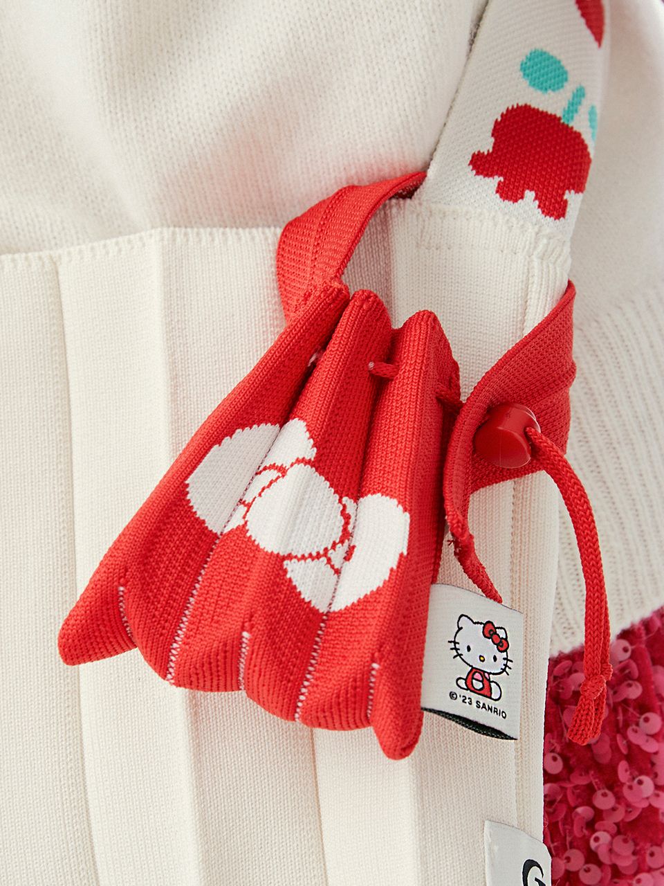 MUSINSA | JOSEPH AND STACEY Lucky Pleats Knit Nano Bag Hello