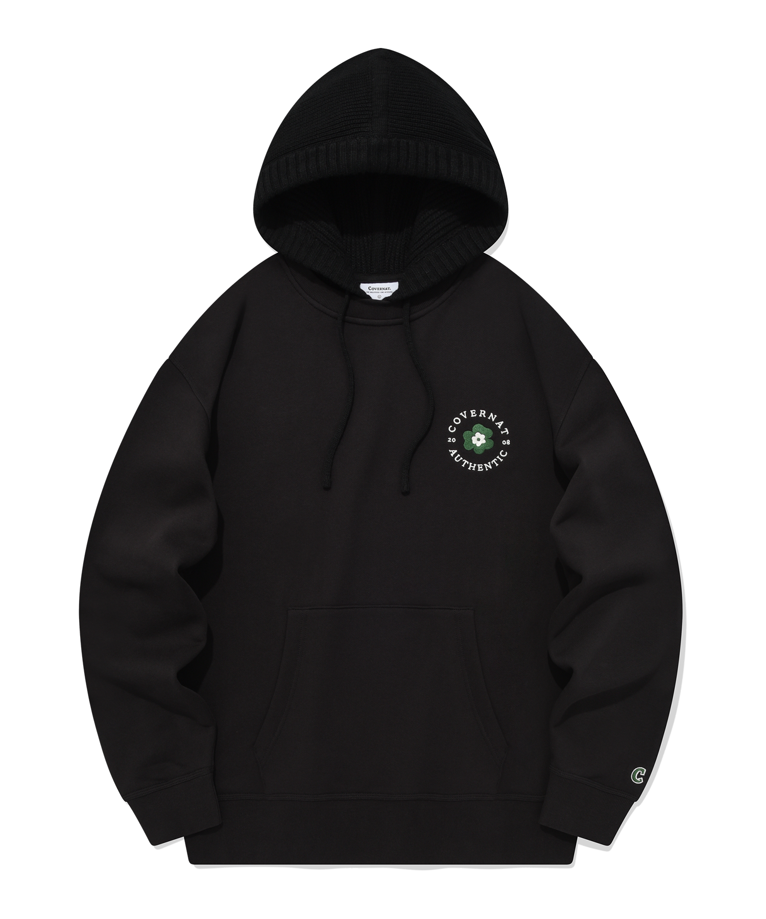 パーカー・フーディ COVERNAT Overfit Knit Hoodie Man to Man Black MUSINSA | COVERNAT Overfit Knit Hoodie Sweatshirt Black