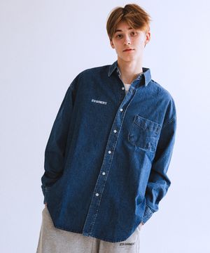OC Denim Oversize Shirt (Blue)