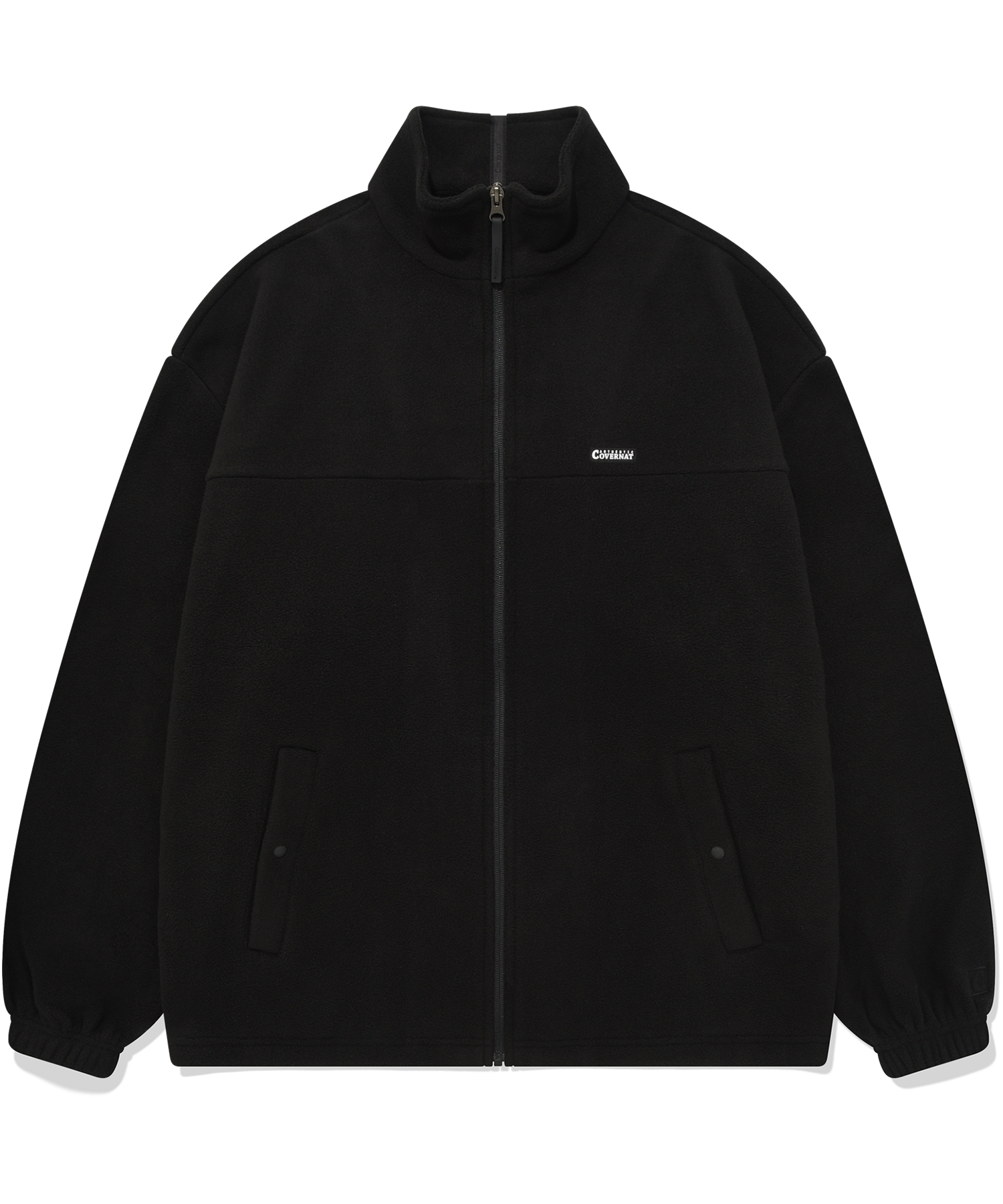 ★LESSERAFIM ウンチェ着用★COVERNAT★Fleece Zip-Up Jacket MUSINSA | COVERNAT Fleece zip-up jacket black