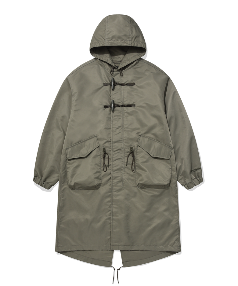 더플 피시테일 파카 올리브