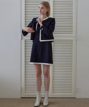 제니 뷔스티에 원피스 / 네이비