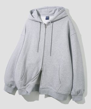 2_WAY 스웨트 후디드 집업 [그레이]