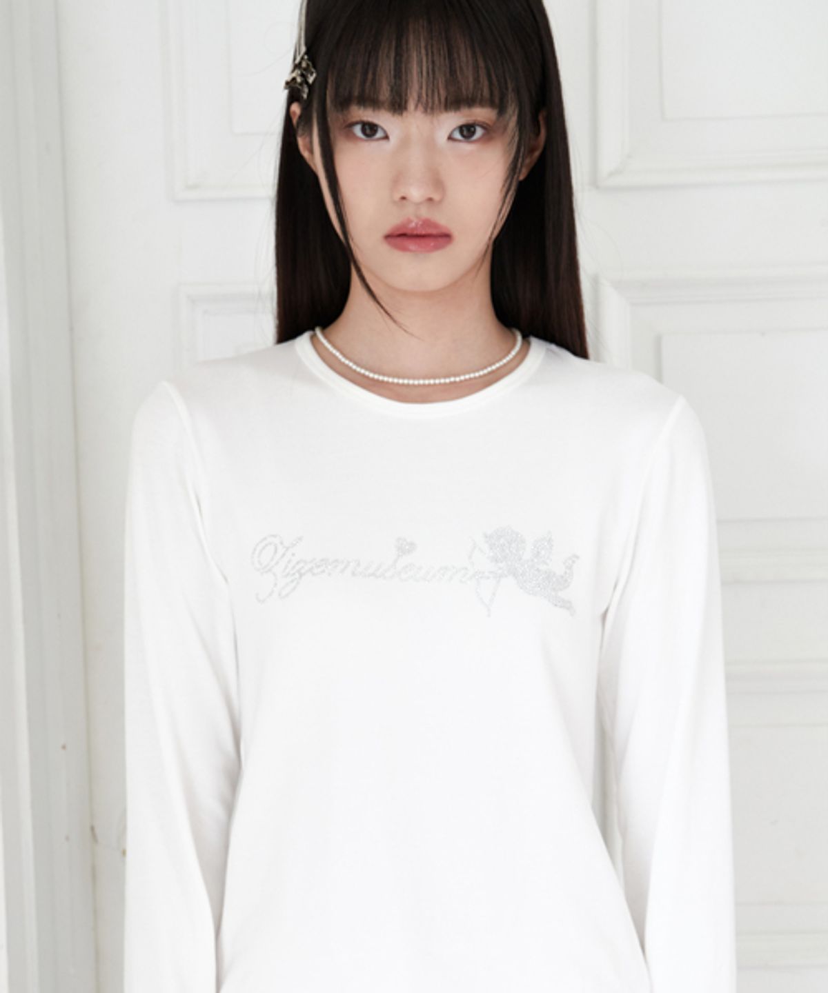 지제뮤지엄(ZIZEMUSEUM) ZIZE ANGEL CUBIC T-SHIRTS (WHITE)