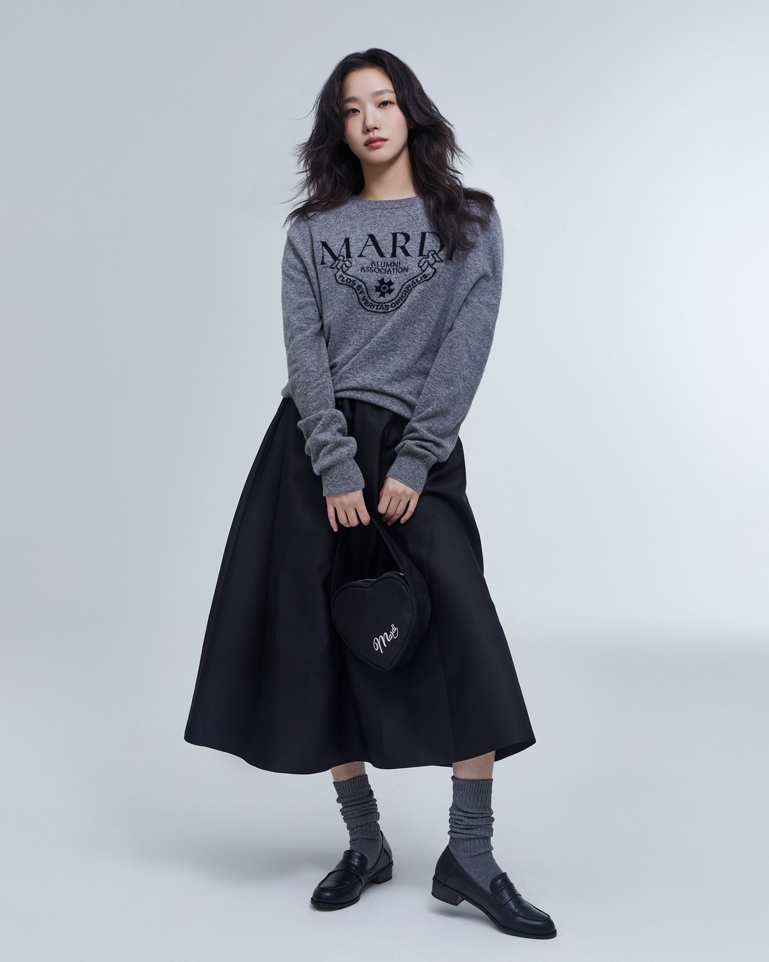 スカート mardi mercredi VOLUME MAXI SKIRT CRAPE MUSINSA | MARDI MERCREDI VOLUME MAXI SKIRT CRAPE_BLACK IVORY