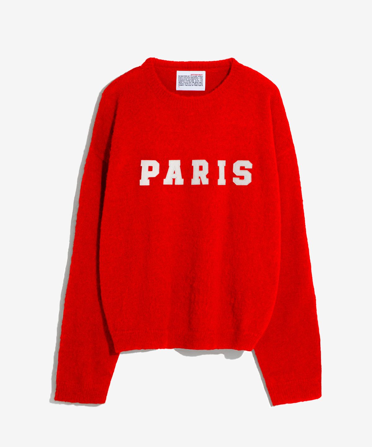 벌스데이수트(BIRTHDAYSUIT) PARIS BRUSHED WOOL PULLOVER KNIT (RED)