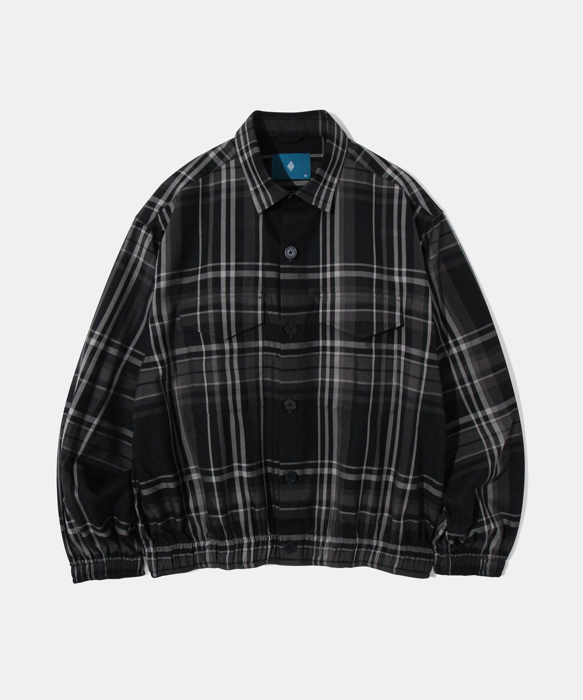 다이아몬드 레이라(DIAMOND LAYLA) Camp Check Double Pocket Shirt Jacket S130 - Black